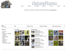 Tablet Screenshot of naturephotos.dk